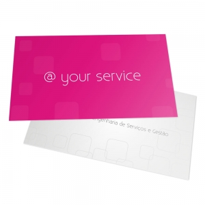 Business card with plastic 240grs full color print 1 sides