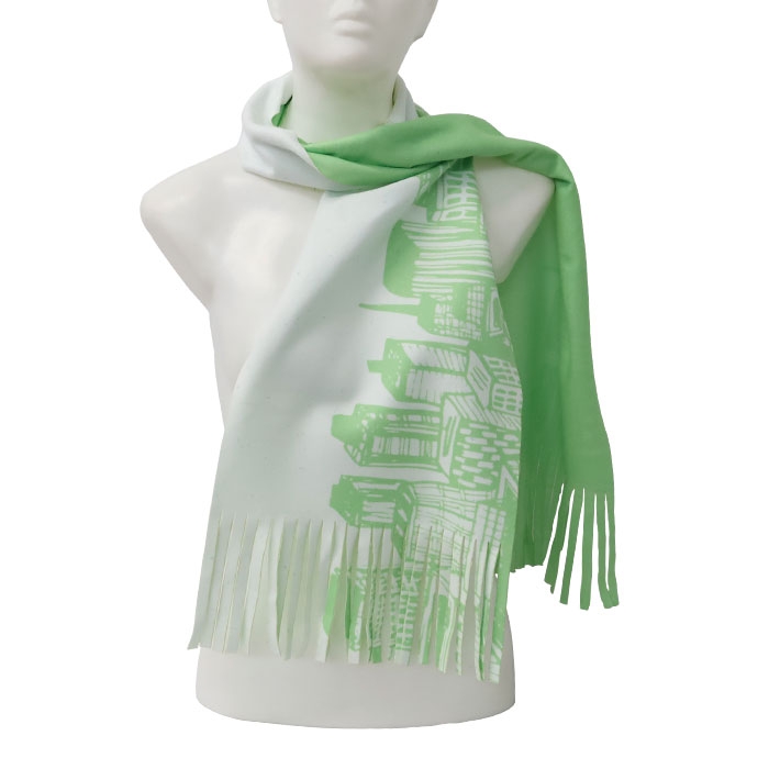 POLAR SCARF WITH 2-SIDED TOTAL PRINTING SLATS