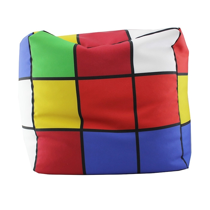 RPET Polyester Cover for Pouf with Four-color Printing