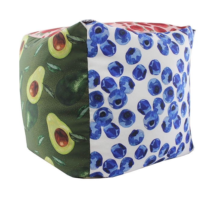 RPET Polyester Cover for Pouf with Four-color Printing