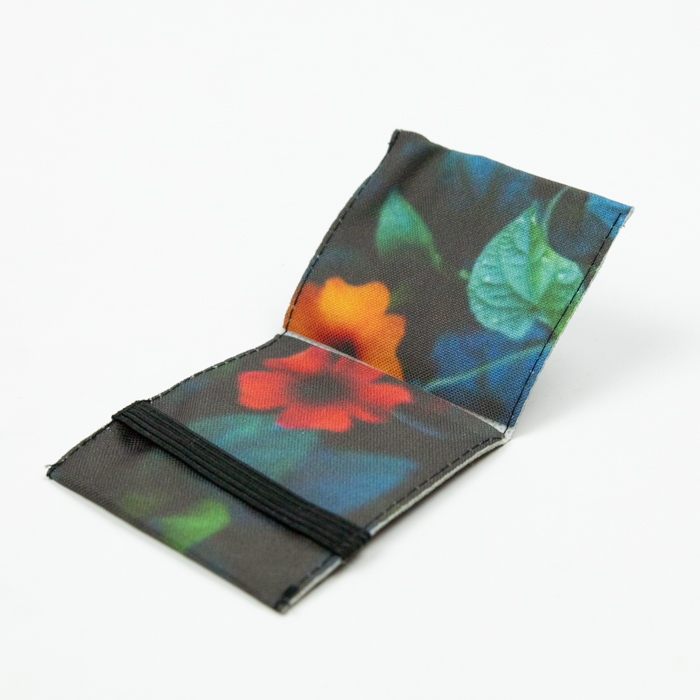 Petit portefeuille en polyester RPET avec impression en quad