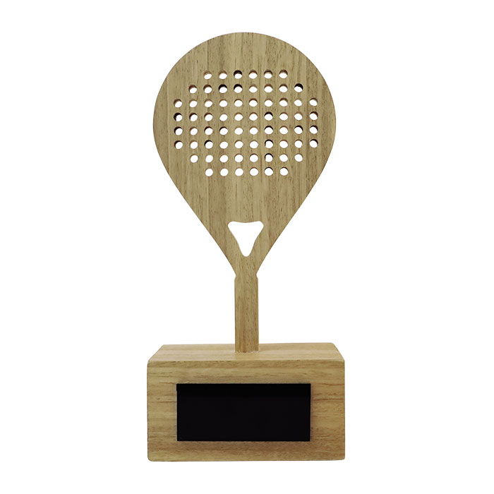 Trophy in wood and acrylic 20x10cm with laser engraving