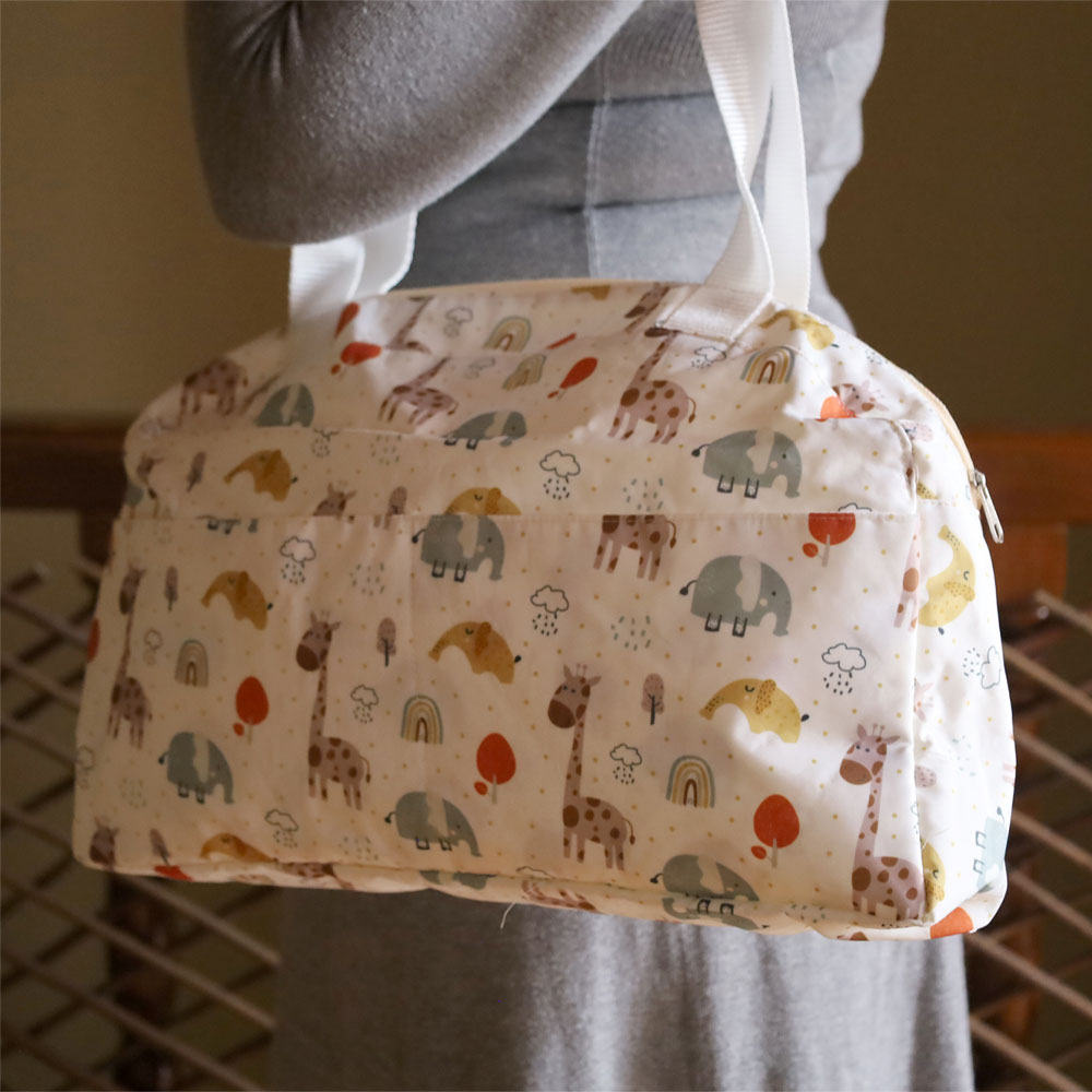 Polyester maternity bag, full print