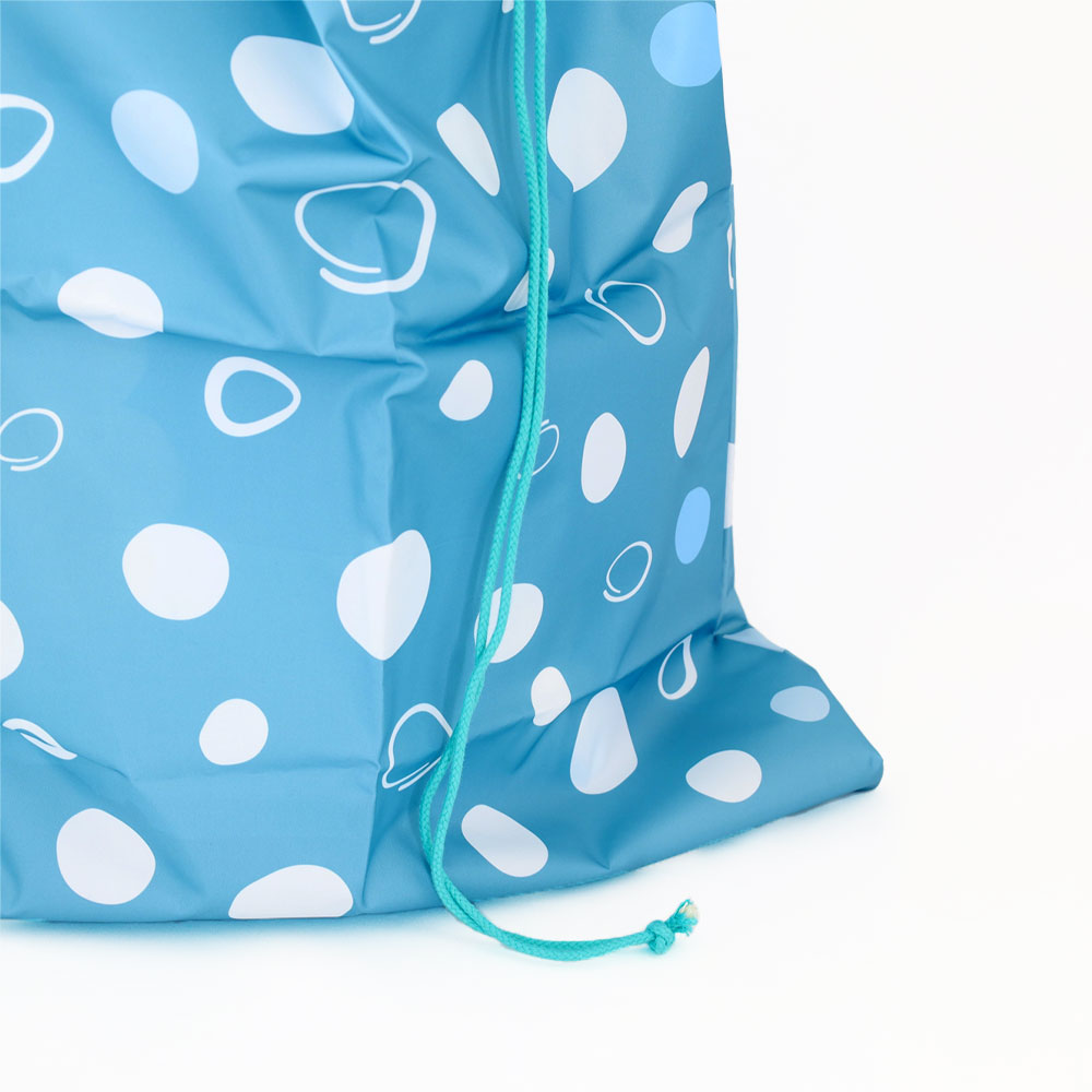 Waterproof polyester laundry bag with full imp string