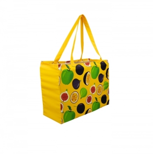 RPET Polyester Handle Bag with Four-color Printing