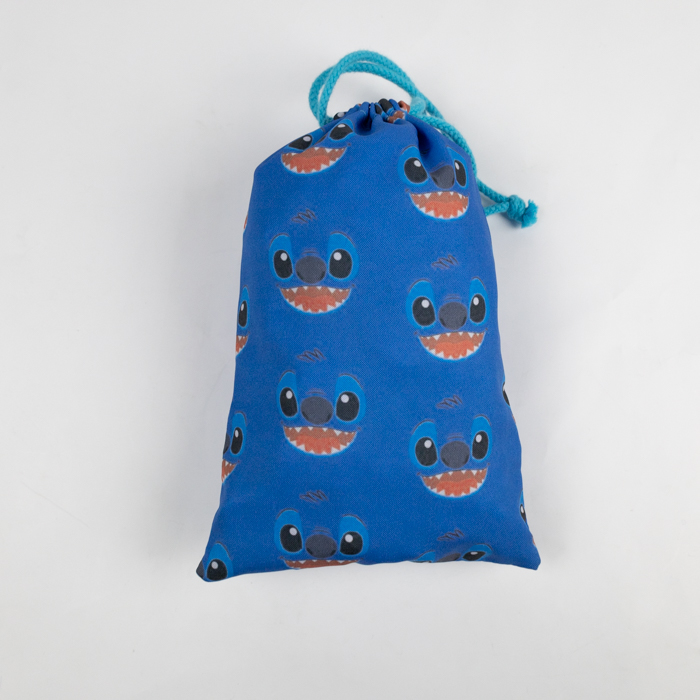Size L RPET Polyester Bag with Drawstring, Four-color Printi