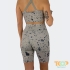 Culotte ciclista mujer top, polister, imp. Total