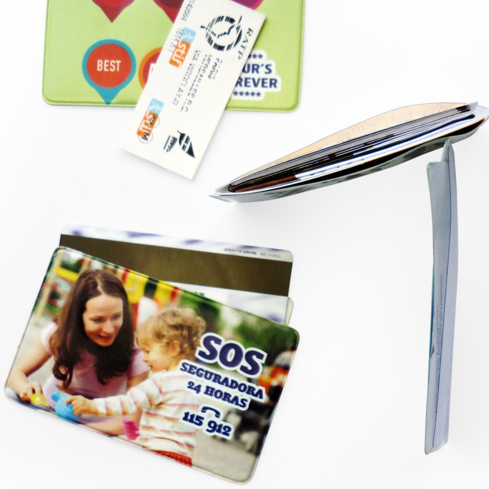 Mb card holder single with full color print