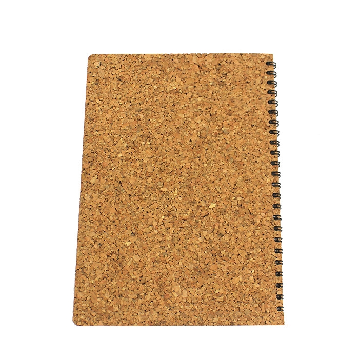 A5 spiral block, cork cover, four-color, 50 sheets