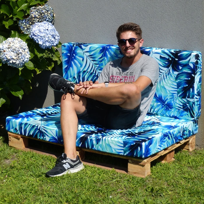 Sofa seat, waterproof pallet, foam padding 10cm