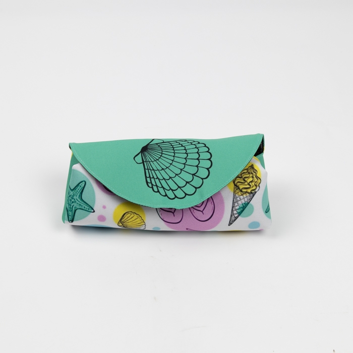 RPET Polyester Glasses Case with Four-color Printing